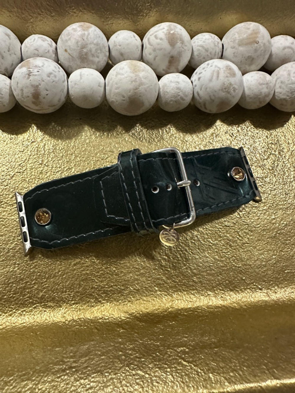 Louis Vuitton Vernis Leather Watch Strap Band - Size 2 small adapters